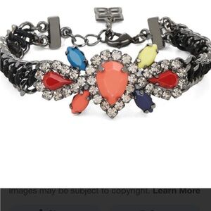BCBGmaxAzria-boho-tribal-jeweled-woven-chain-bracelet